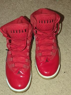 Jordan Red High-Top Sneakers